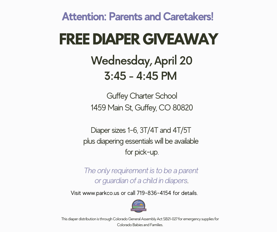 Diaper Giveaway Flyer  Guffey April 20