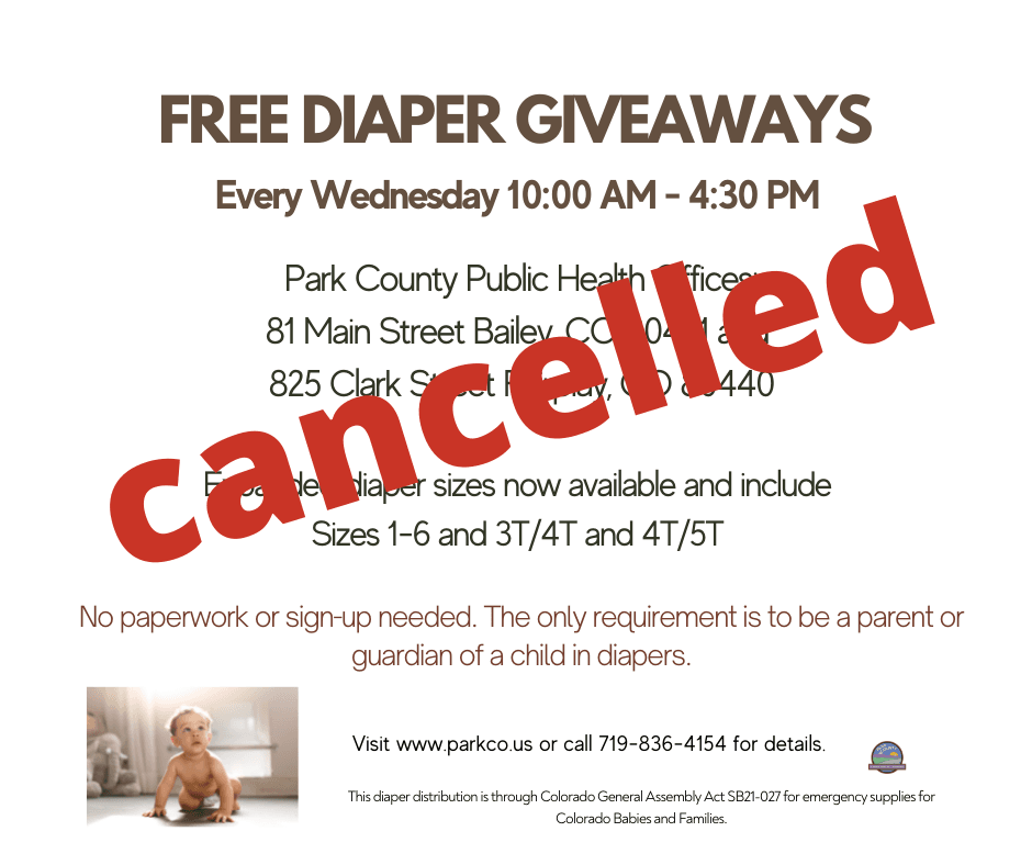 Diaper Giveaway Cancelled