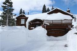 Snow on house